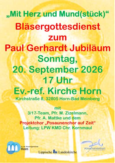20.9.: Gottesdienst mit Posaunen